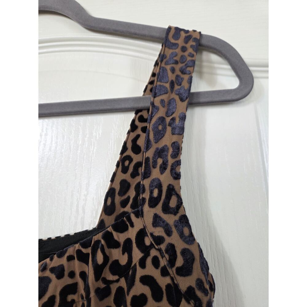 Forever 21 Y2K Leopard Print Bodycon Sexy Mini Dress, Women's Size Medium - Picture 4 of 11